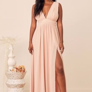 Heavenly Hues Blush Maxi Dress